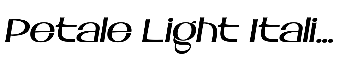 Petale Light Italic